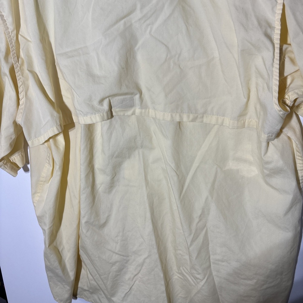 World Wide Sportsman Fishing Shirt 2XL Yellow Vented Mesh Lined Outdoor - Picture 15 of 16
